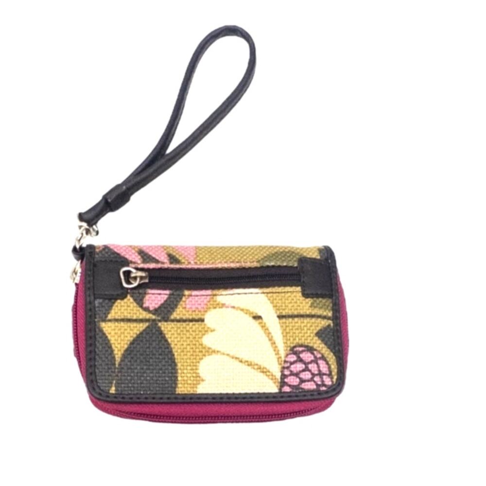 Spartina 449 Wristlet Wallet Women's OS Pink Linen Leather Coastal